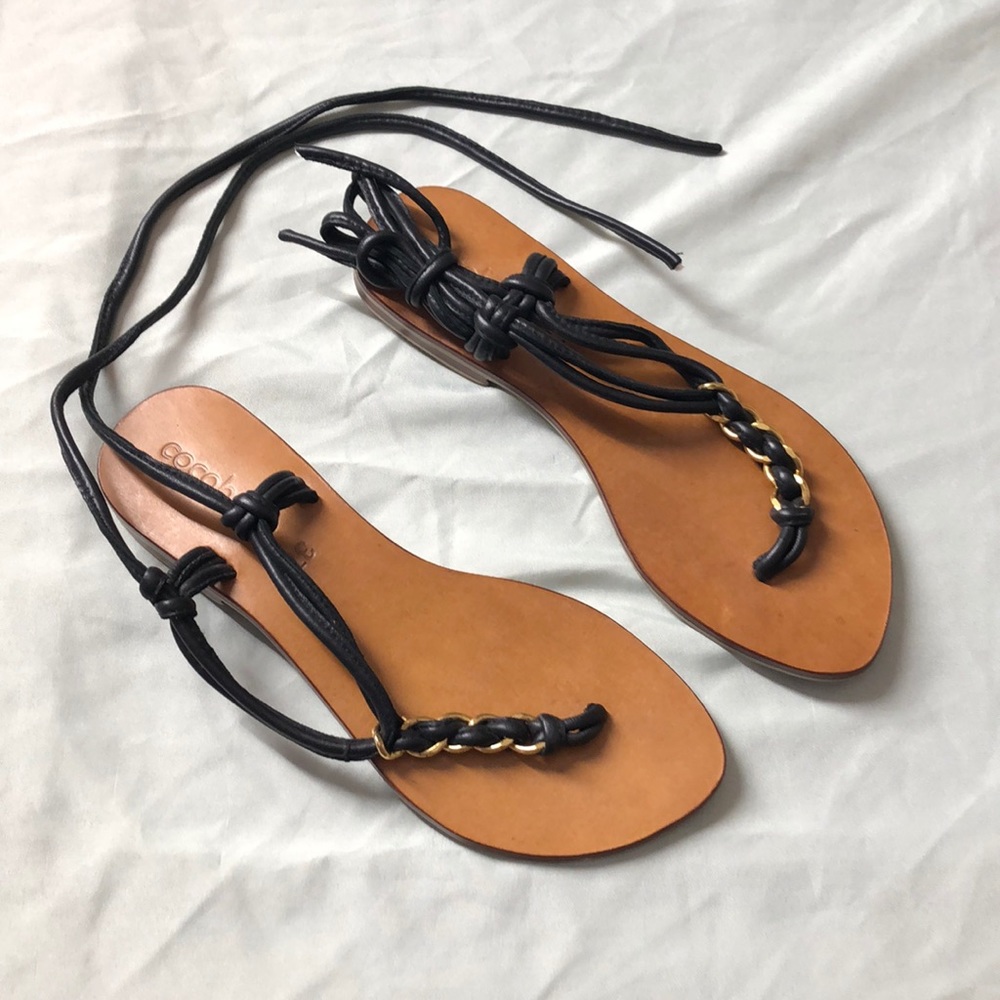 Cocobelle Black Sandals US 7 / EU 37. Never Worn!
